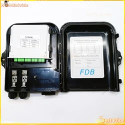 Fiber Optic Distribution Box Uncut Cable Port Outdoor 1:8 Splitter Box Cassette Distribution Box With APC/UPC Cassette Splitter