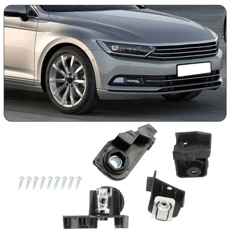3G0998225 3G0998226 Car Front Bumper Headlight Bracket Repair Kit For VW Passat B8 European Version 2015 2016 2017 2018