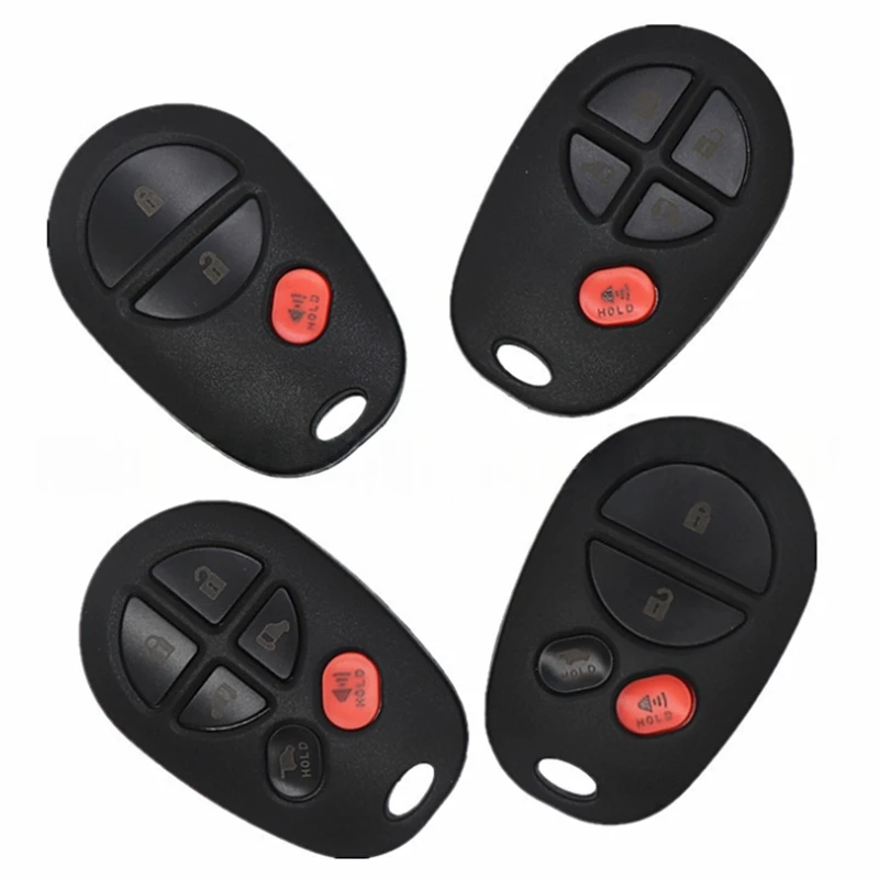 

XIEAILI OEM 10 шт. 3/4/5/6 кнопка сменный чехол для ключей транспондер дистанционный ключ для Toyota Sequoia Solara Avalon Sienna