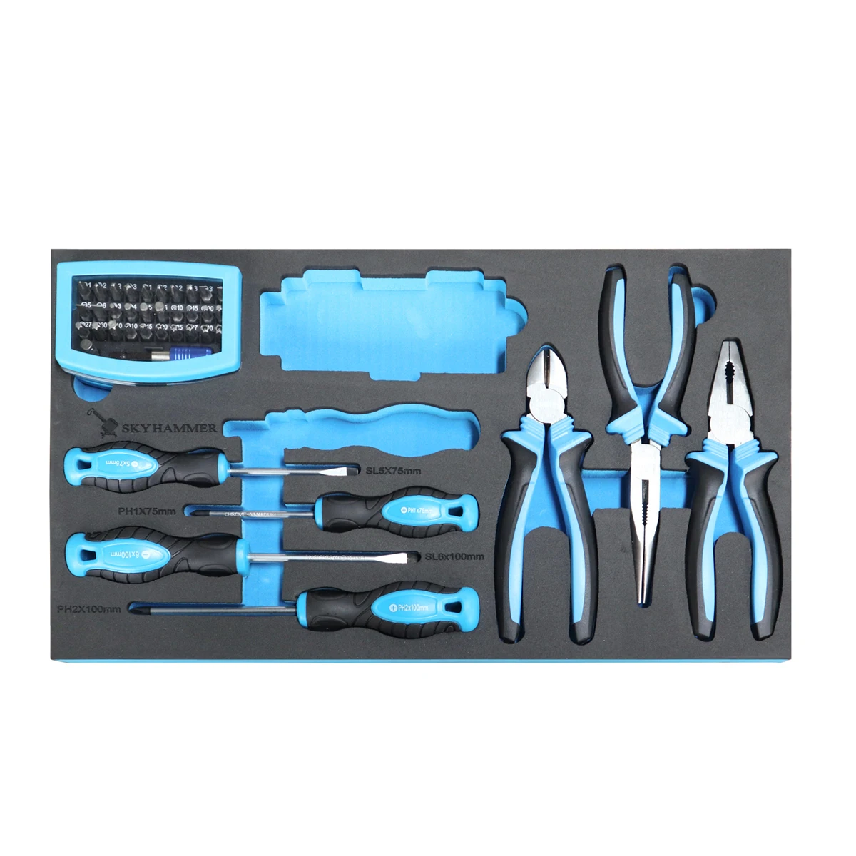 Practical Family Garage Tool Iron Cabinet, Three Pull Tool Set Small Iron Cabinet