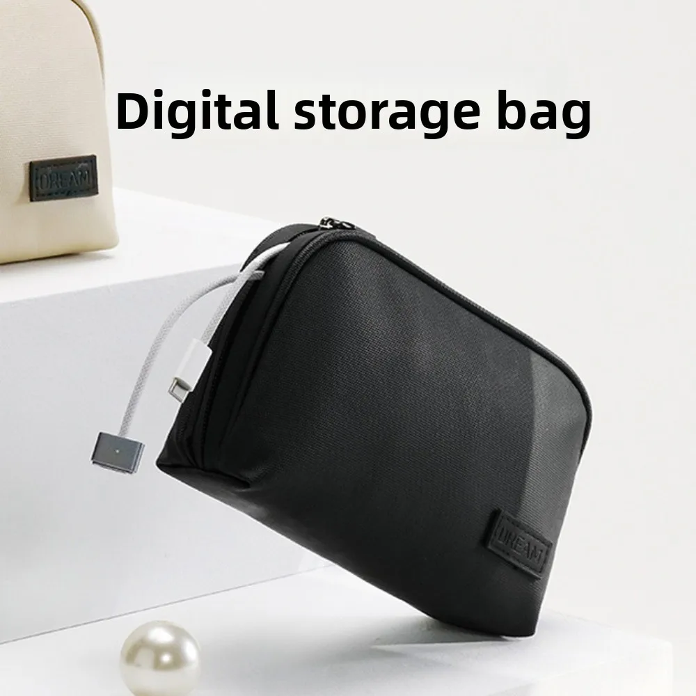

Dust-proof Digital Storage Bag Zipper Waterproof Charger Storage Bag Prevent Scratches Lightweight Digital Accessories Bag