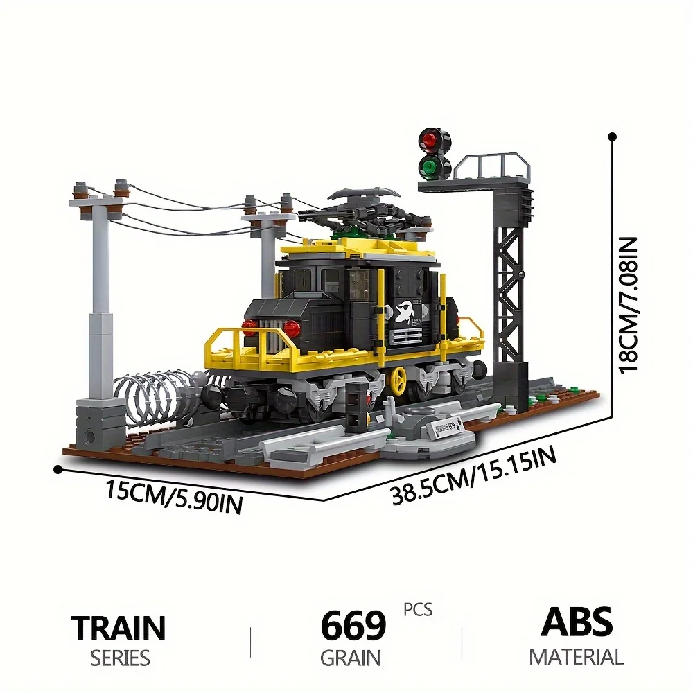 Creative Expert Retro Train Model Building Blocks, Crocodile Locomotive Train Railway Toys, Gifts