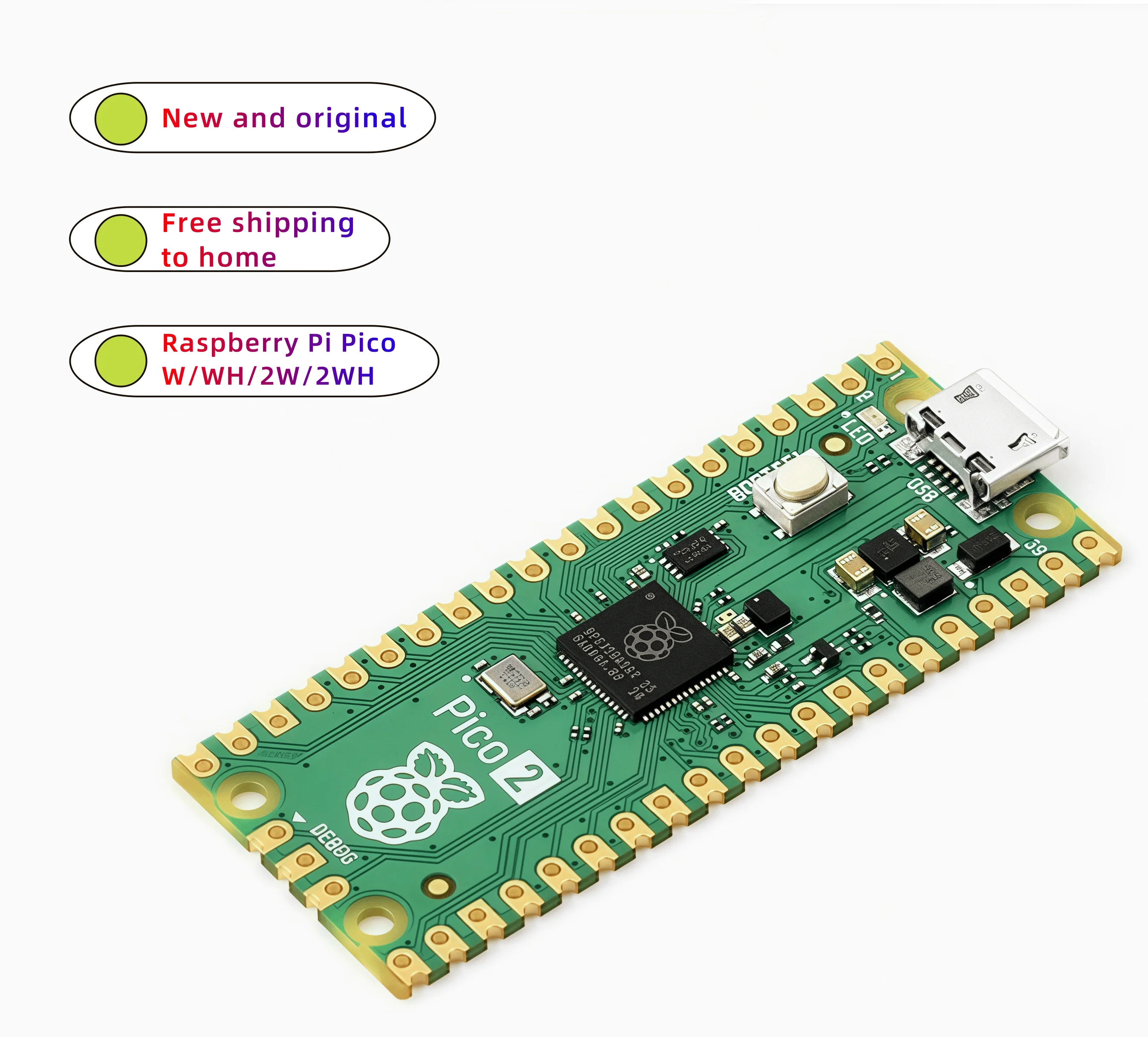 Raspberry Pi Pico 2 / 2 W Development Board — Maker Edition