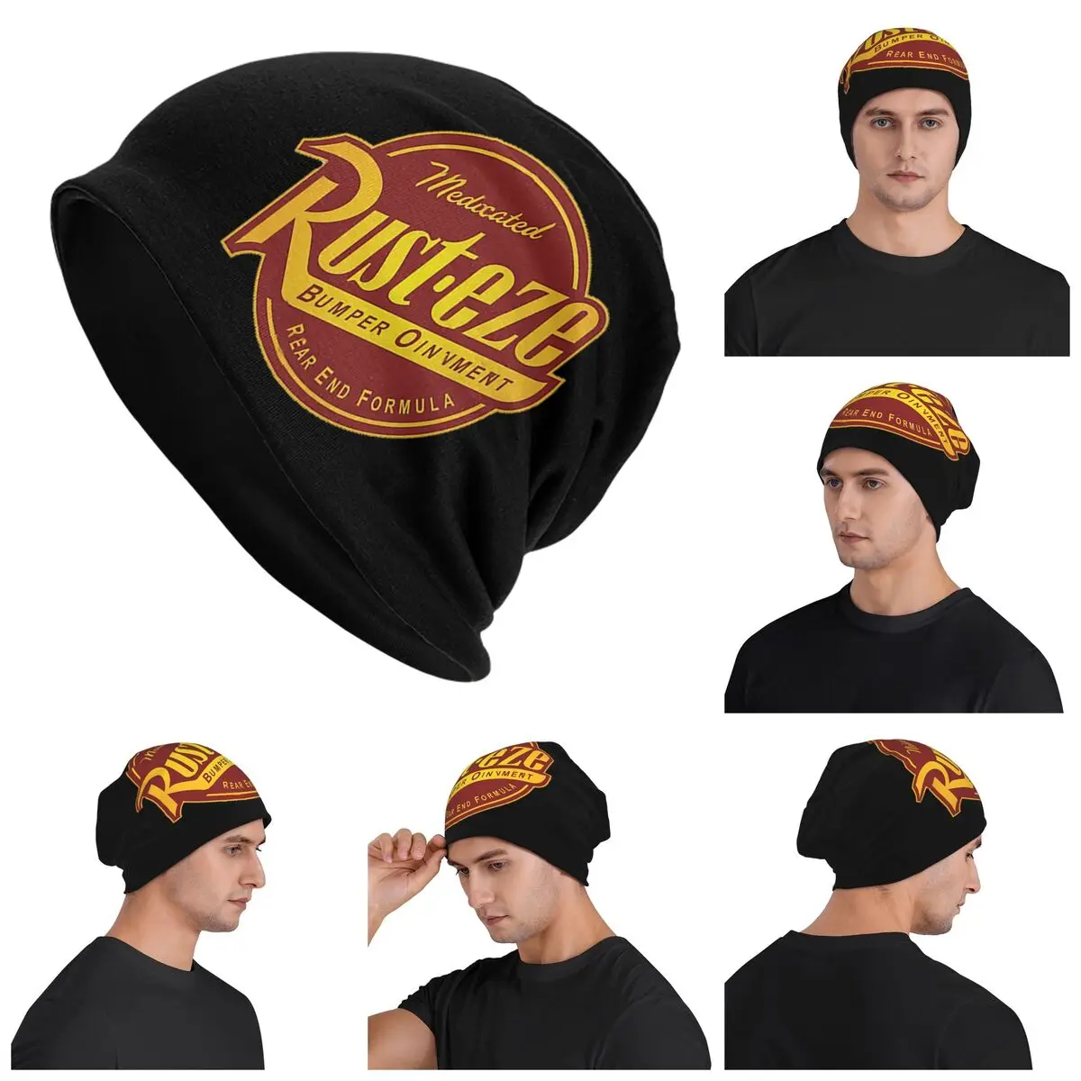 

Теплая вязаная шапка с логотипом Red Rust Eze, шляпа в стиле хип-хоп, осенне-зимние уличные шапки, шапки для взрослых унисекс