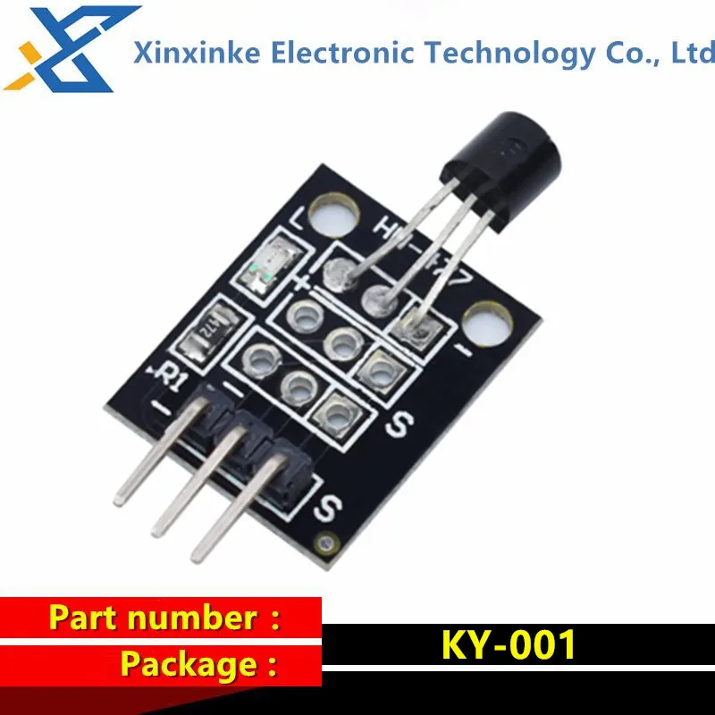 10PCS DS18B20 Temperature Sensor Single-Bus Digital Electronic Building Block Module KY-001