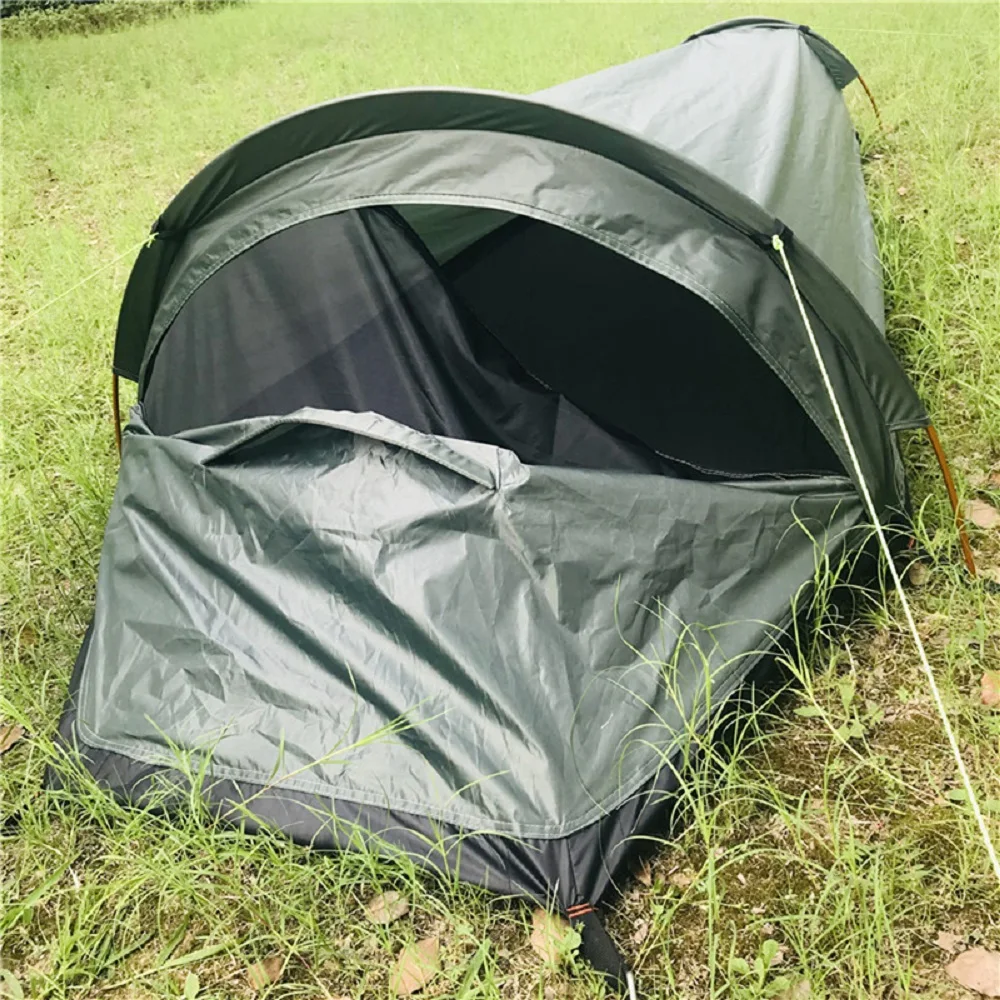 Backpacking Tent Outdoor Camping Sleeping Bag Tent 2024 New Hiking Traveling Equipment Lightweight Single Person Sleeping Tent