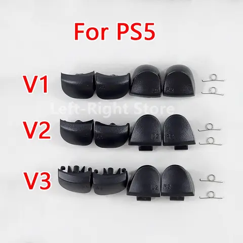 소니 플레이 스테이션 5 PS5 V1.0 V2.0 V3.0 컨트롤러 L1 R1 L2 R2 LR 버튼 PS5 V1 V2 V3 게임 패드 수리 용 5 세트