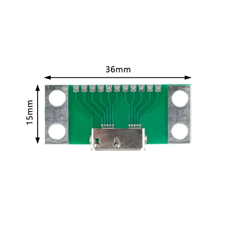 5PCS MICRO USB3.0 Type B Female Test Board, USB Adapter Board, Mobile Hard Disk Female Connector Adapter Board