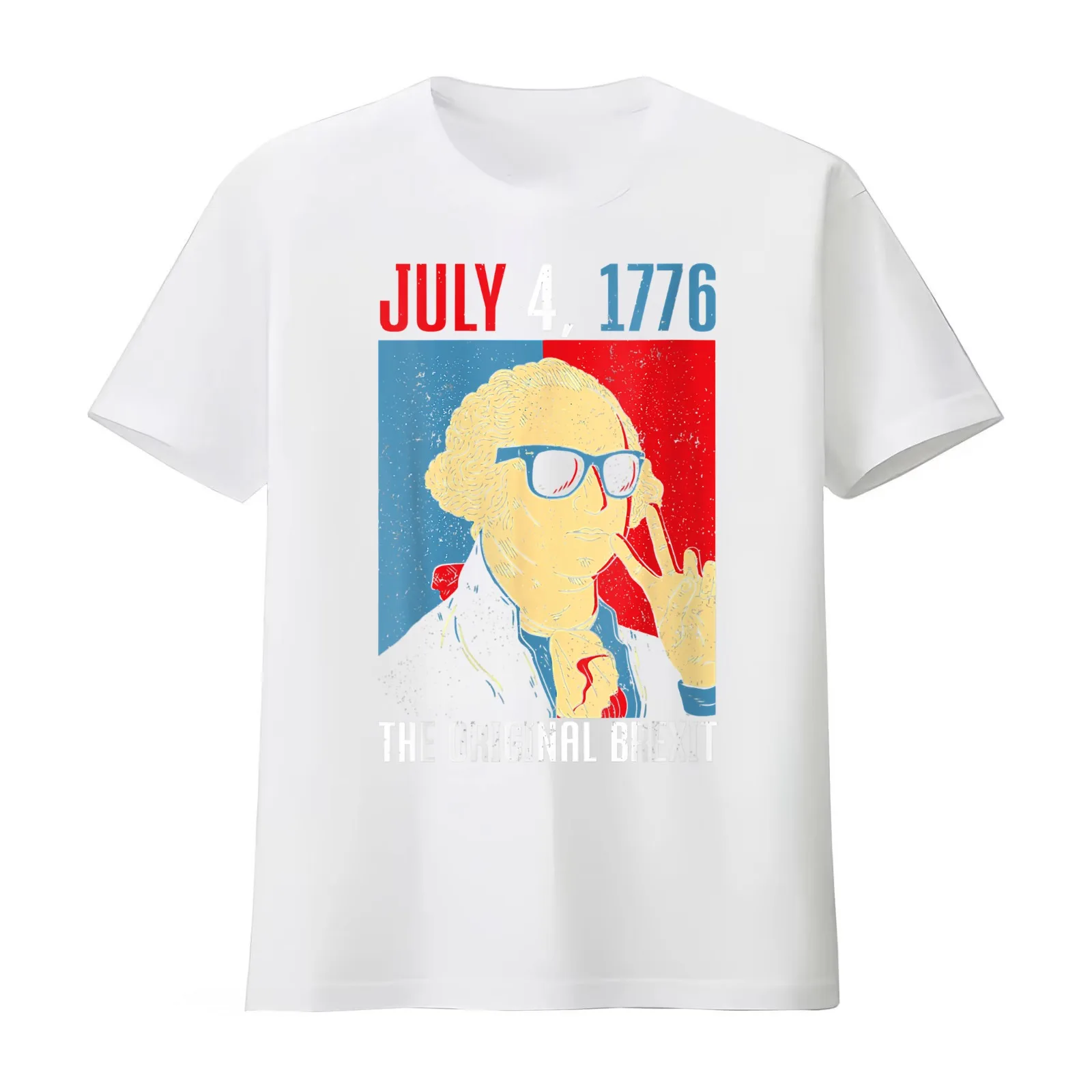 Womens July 4 1776 Original Brexit Independence Day Fun 4th Of July T-Shirt Summer Casual Cotton Tee Oversized Streetwear Tops
