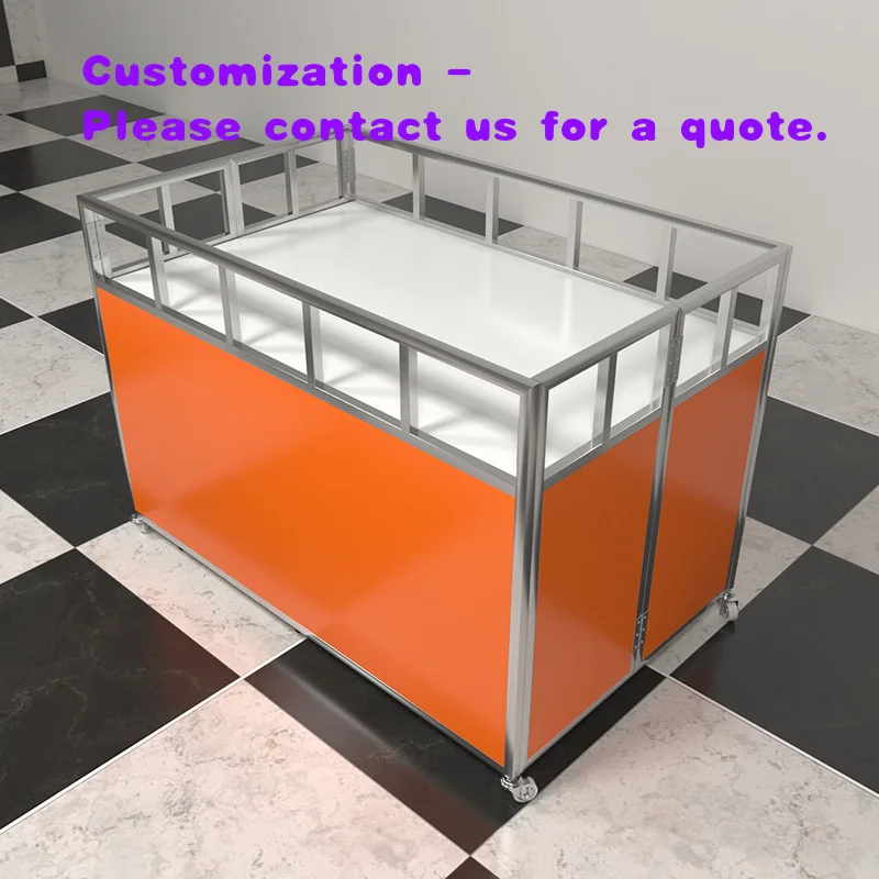 custom.Folding Rectangular Promotional Flower Car & Clothing Store Shopping Mall Display Stand Promotion Table