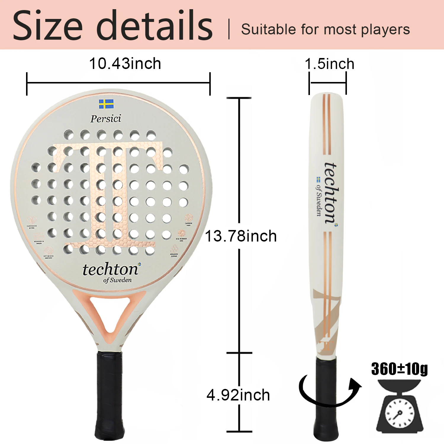 New 2023 Tennis Padel Racket Paddle Racquet EVA Soft 100%/3K/12K Carbon Fiber 3D Hexgon Padel Paddle for Beginner with Cover Bag