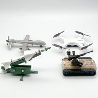 Domestic Digital Army Assembly Model Tank Rocket Unmanned Reconnaissance Aircraft Toy Model Ornament