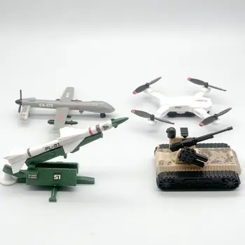 Domestic Digital Army Assembly Model Tank Rocket Unmanned Reconnaissance Aircraft Toy…