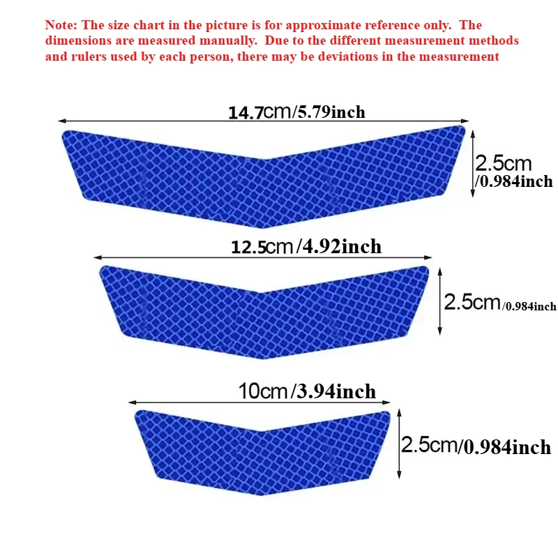 ملصقات السيارات والدراجات النارية ملصق عاكس عالمي للدراجات النارية ملصق مزخرف للتحذير الليلي ملصق السلامة مجموعة واحدة #5