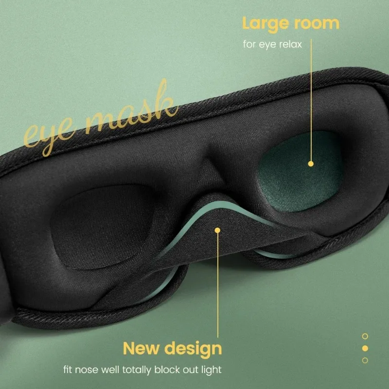 1PCS Eye Mask for Sleeping 3D Contoured Cup Blindfold Concave Molded Night Sleep Mask Block Out Light with Women Men