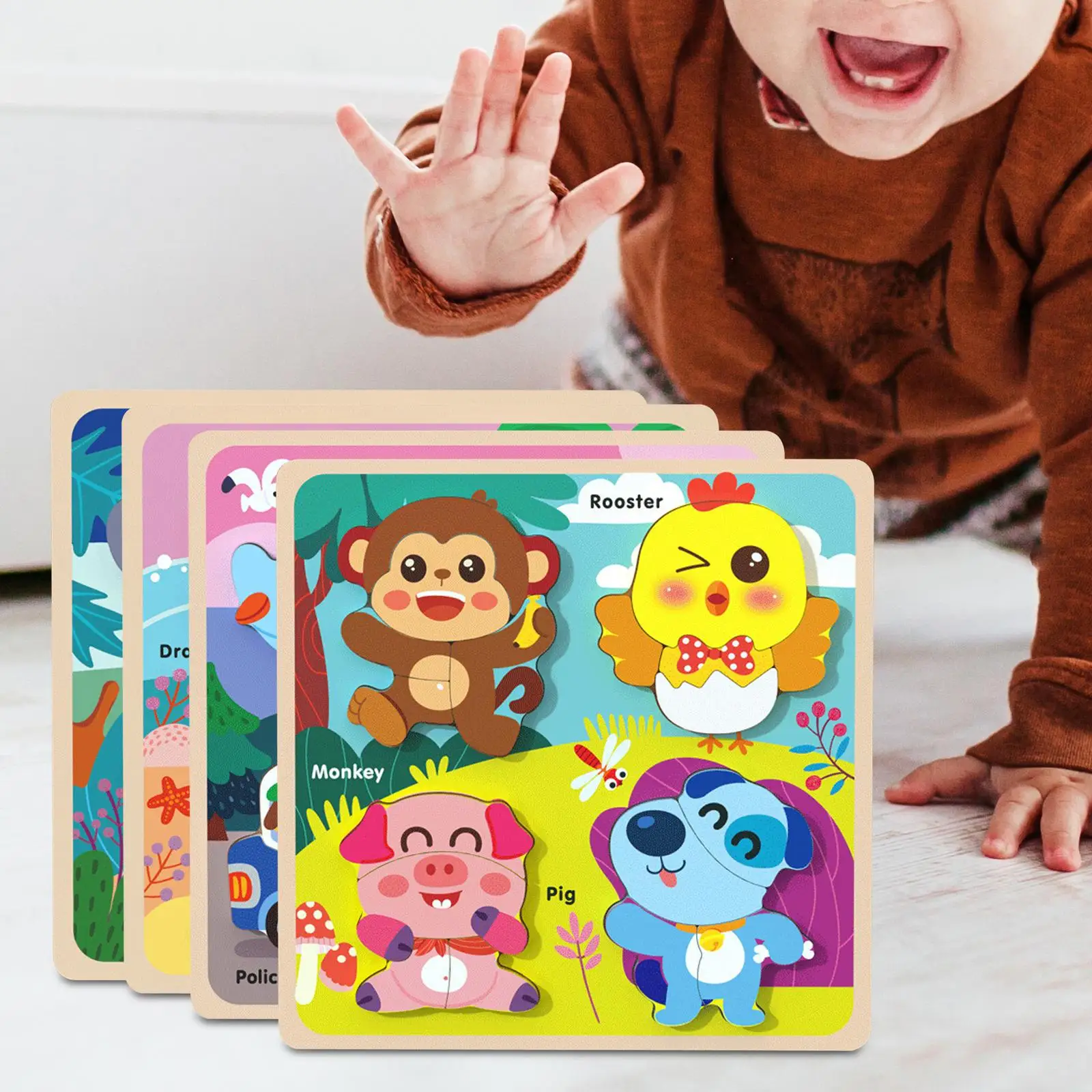 jeu-de-puzzle-en-bois-pour-developper-la-motricite-fine-avec-4-animaux