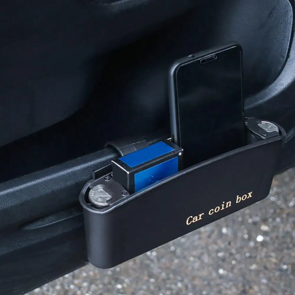 Car Auto Door Side Hanging Garbage Coin Case Plastic Phone Holder Storage Box 2020