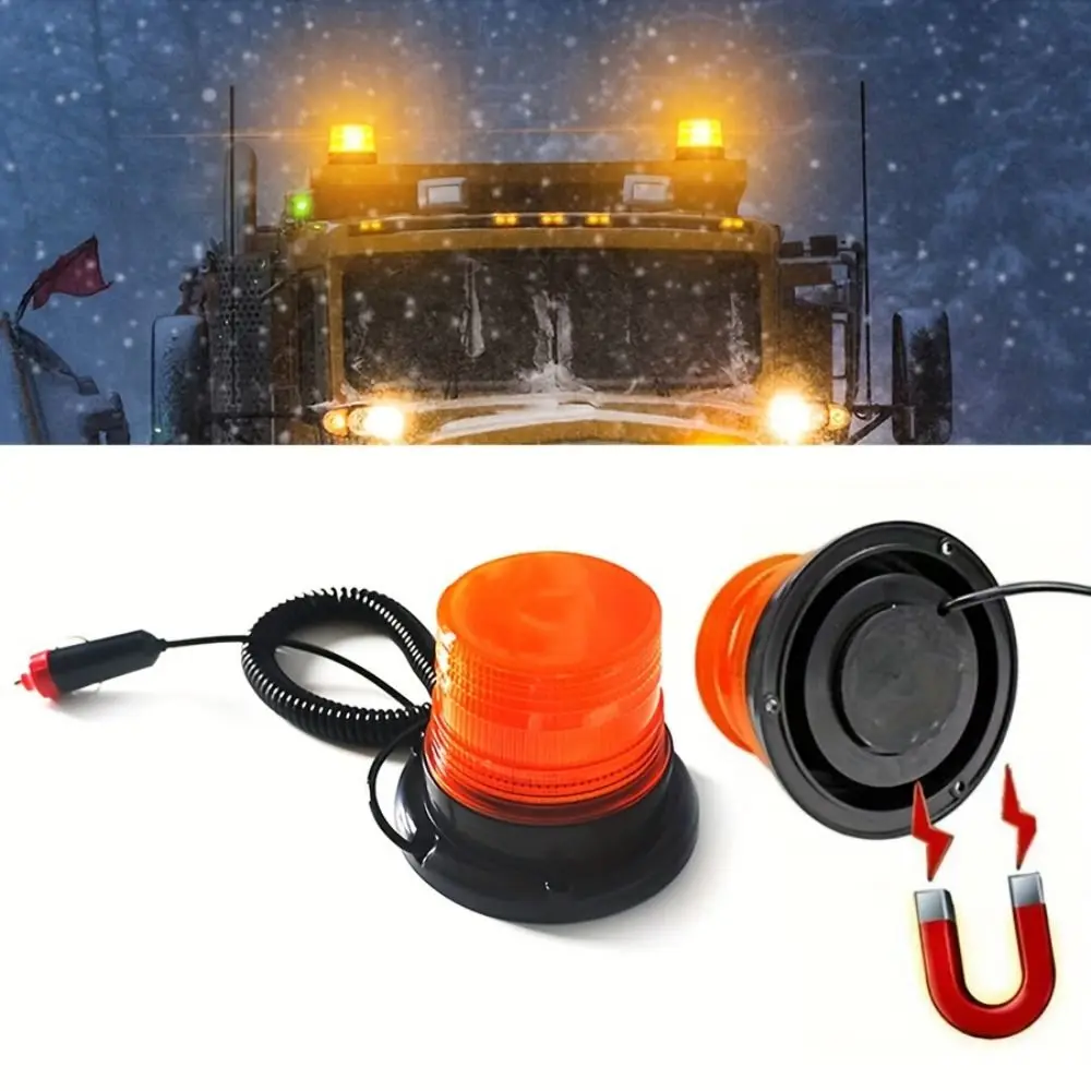 

12V Car Emergency LED Lights Magnetic Mount Warning LED Strobe Light Flash Multifunctional LED Car Warning Light