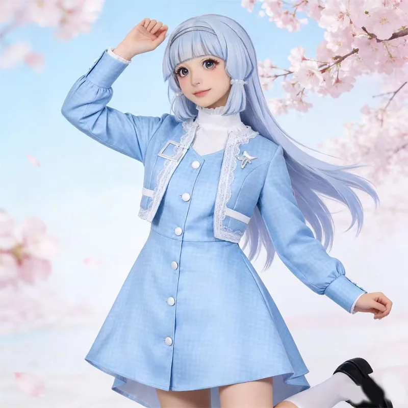 costume-de-cosplay-kamisato-ayaka-du-jeu-d'anime-ensemble-uniforme-jupe-et-manteau-a-carreaux-bleus-pour-femme-sexy-et-mignon-pour-halloween-et-usage-quotidien