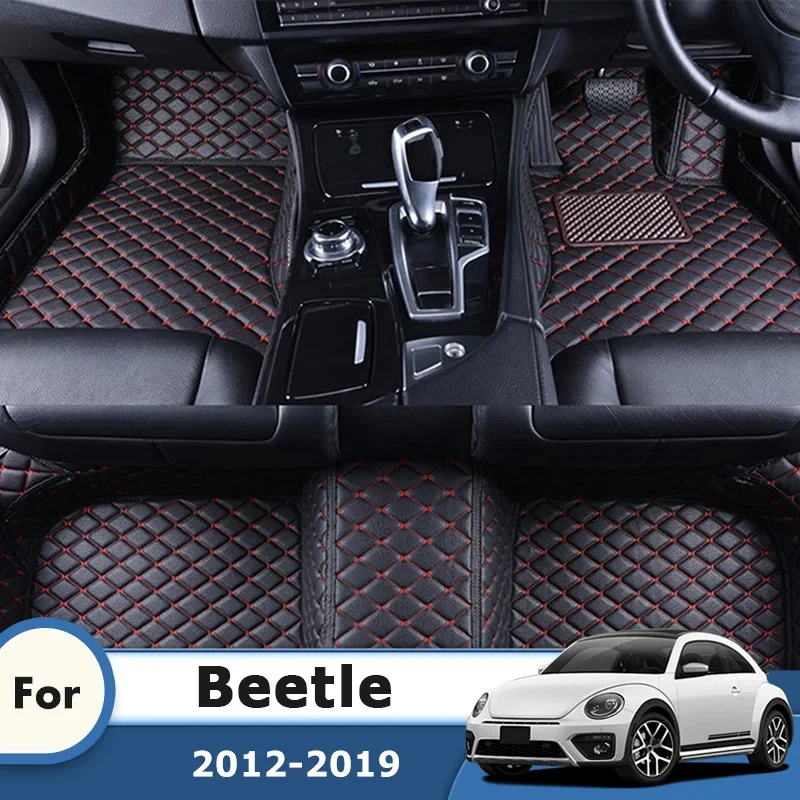 Car Floor Mats For Beetle 2019 2018 2017 2016 2015 2014 2013 2012 Carpets Automobiles Accessories Interior For Volkswagen vw