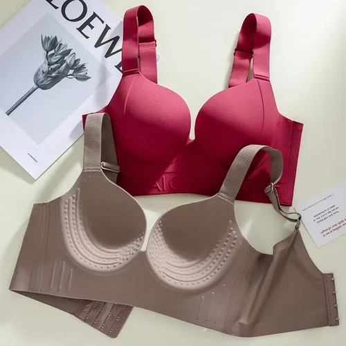 Los senos de mujer son pechos grandes que muestran pequeños y previenen la flacidez, sujetador de expansión de pecho tipo ajuste de talla grande