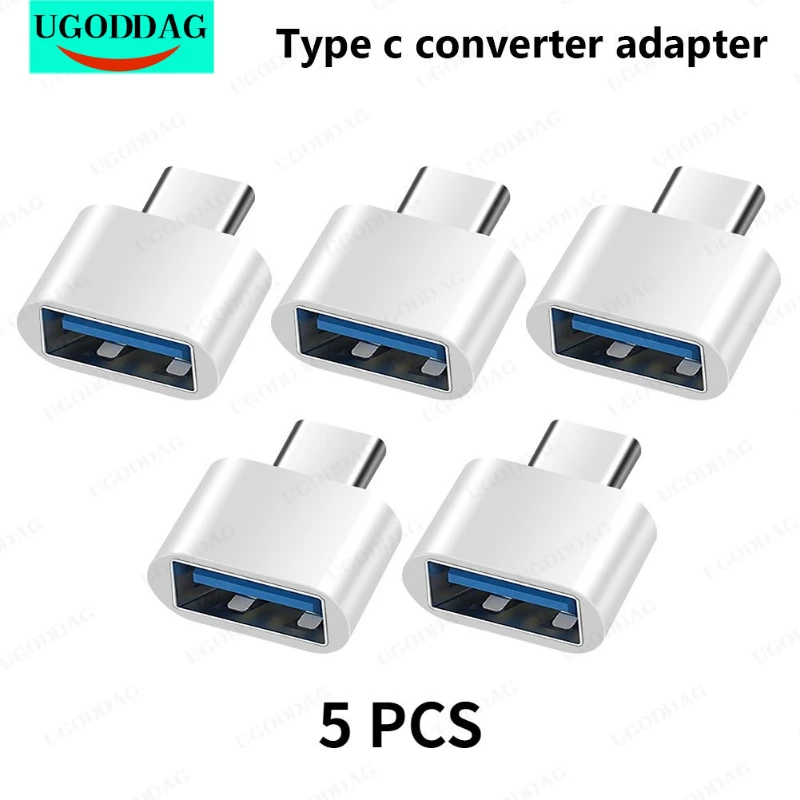 5/10pcs OTG Android Type-c To Micro USB Type C To Usb 2.0 Female Adapter Universal Mobile Phone Data Line Charging Converter