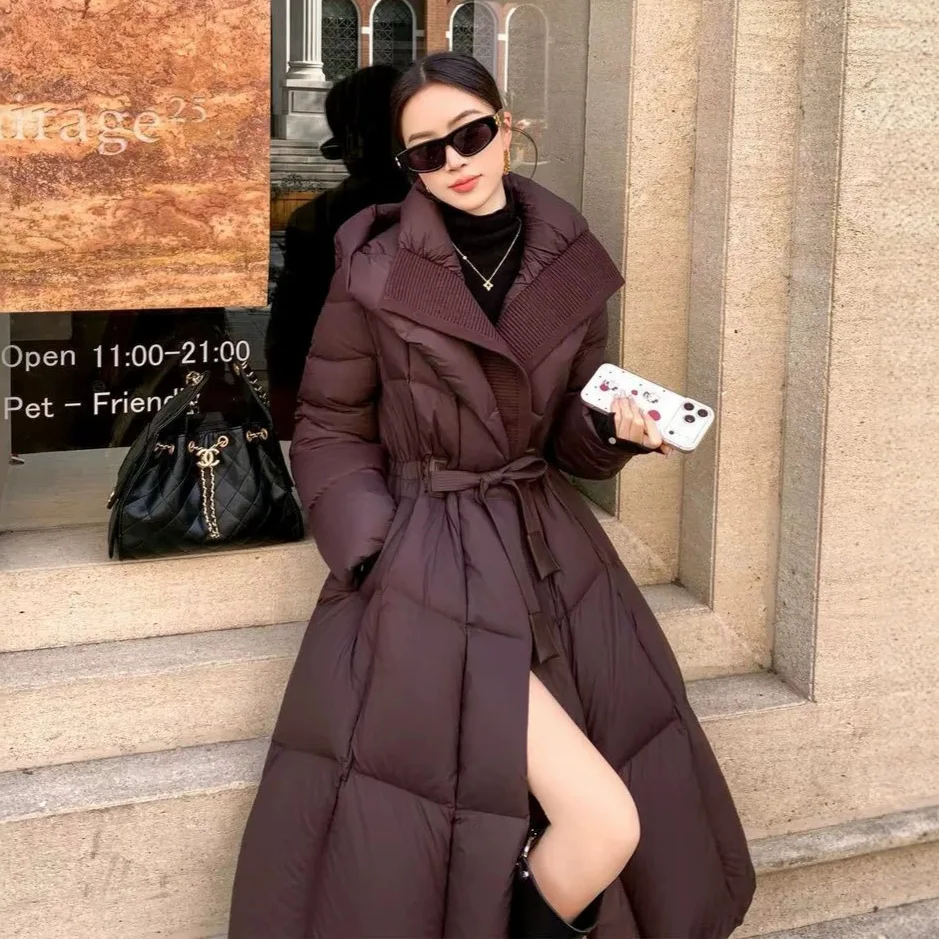 2026 Winter Down Jacket Women's Hooded Loose Long Warm Fashion Jacket