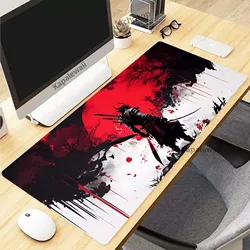 Japanese Samurai Extended Mousepad Gaming Speed Keyboard Pads Locking Edge Desk Mat Office Mouse Pad Tapis de Souris 900x400mm