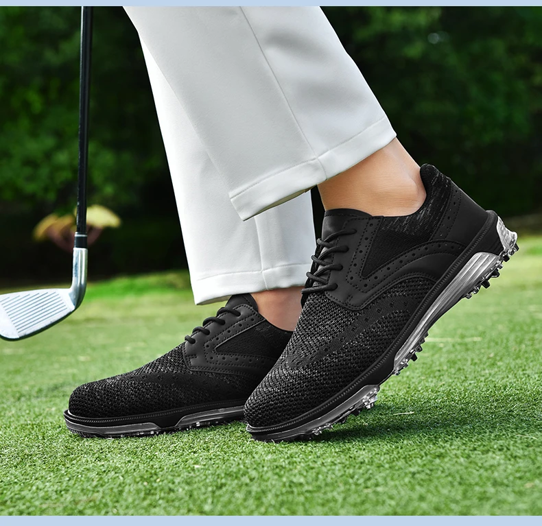 Golf Schuhe Männer Mesh Atmungsaktive Bequeme Golf Turnschuhe Outdoor Walking Anti Slip Athletische Golfer Zug Schuhe Größe 40-47 # – Detail 7