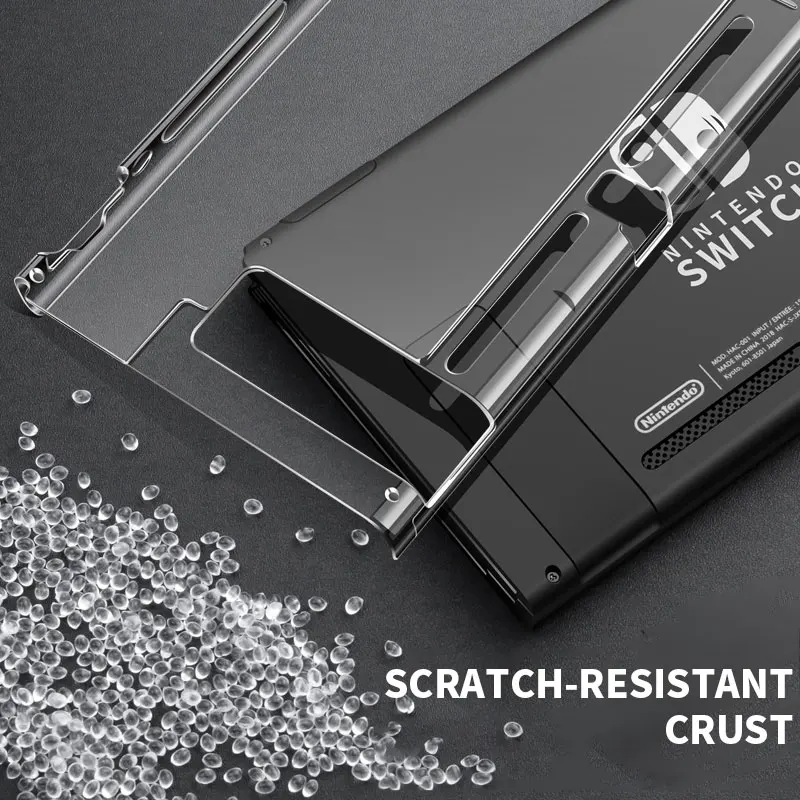 Hard PC Protection Cover For Nintend Switch NS NX Case Transparent Crystal Shell Console Controller Accessories With Stand Cases