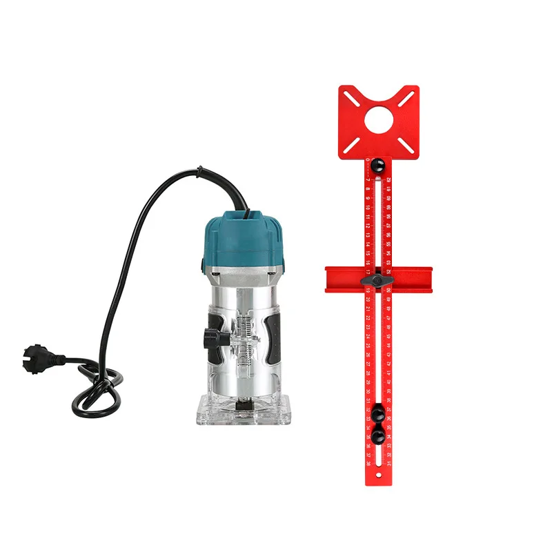 

Aluminum alloy round milling machine trimming machine set, positioning and slotting multi-purpose woodworking tools trimming