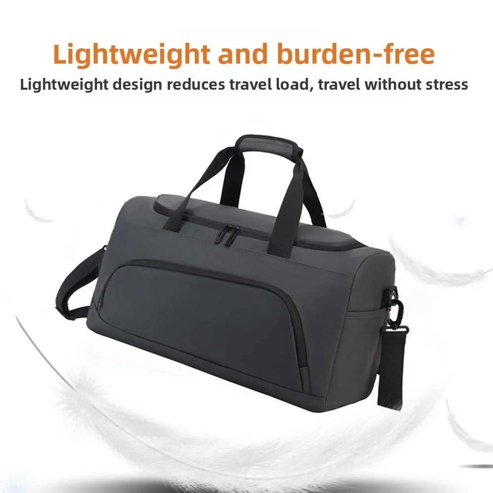 Bolsa de viagem de grande capacidade, à prova d'água, poeira, esportes, fitness, com compartimento para sapatos, casual, bolsa de bagagem de viagem