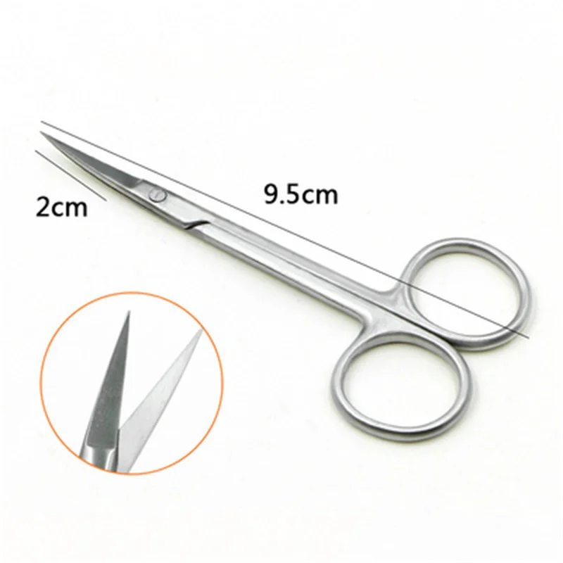 

Stainless Steel Surgical Scissors Double Eyelid Straight Curved Point Surgery Stitches Removal Express Ophthalmic Tissue Embeddi