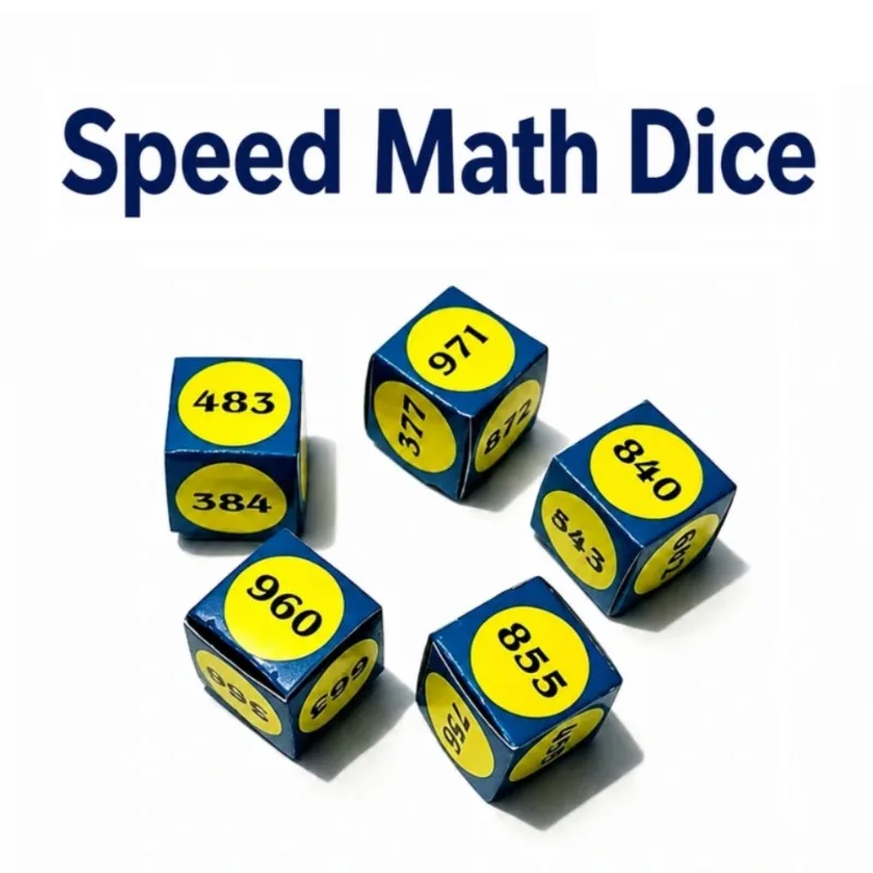 Speed Math Dice – The Instant Mental Calculation Miracle Mentalism Magic Tricks Illusions Gimmick Magician Props Close Up Funny