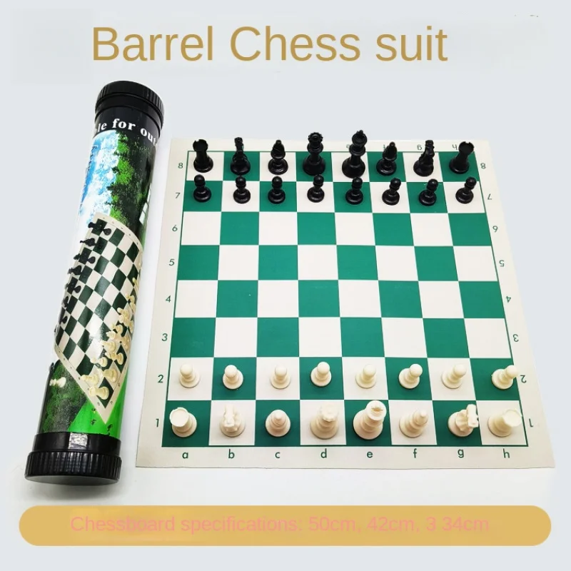 Международный шахматный набор для улицы, портативный трехмерный черно-белый шахматный набор, шахматная доска 51 см Международный шахматный набор для улицы, портативный трехмерный черно-белый шахматный набор, шахматная доска 51 см