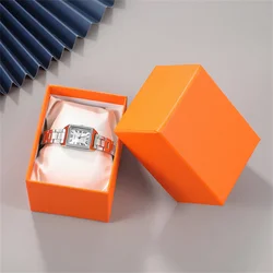 Solid Color Watch Box Holiday Gift Packaging Display Heaven and Earth Cover Jewelry Box Bracelet Storage Organizer Showcase