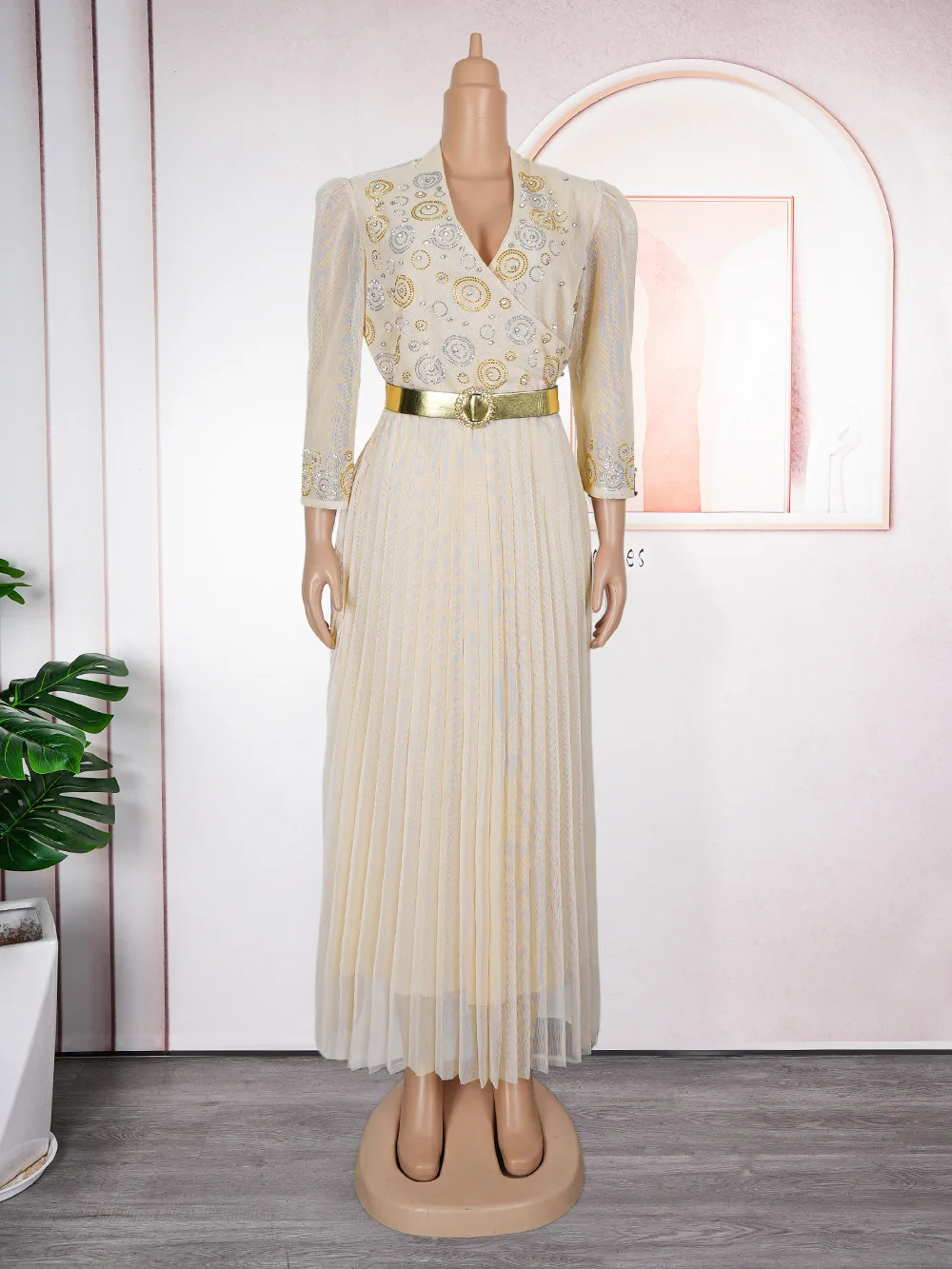 أفريقيا الملابس 2024 حجم كبير فساتين الحفلات الأفريقية للنساء Dashiki أنقرة حفل زفاف ثوب مسائي Bodycon ماكسي فستان طويل #3