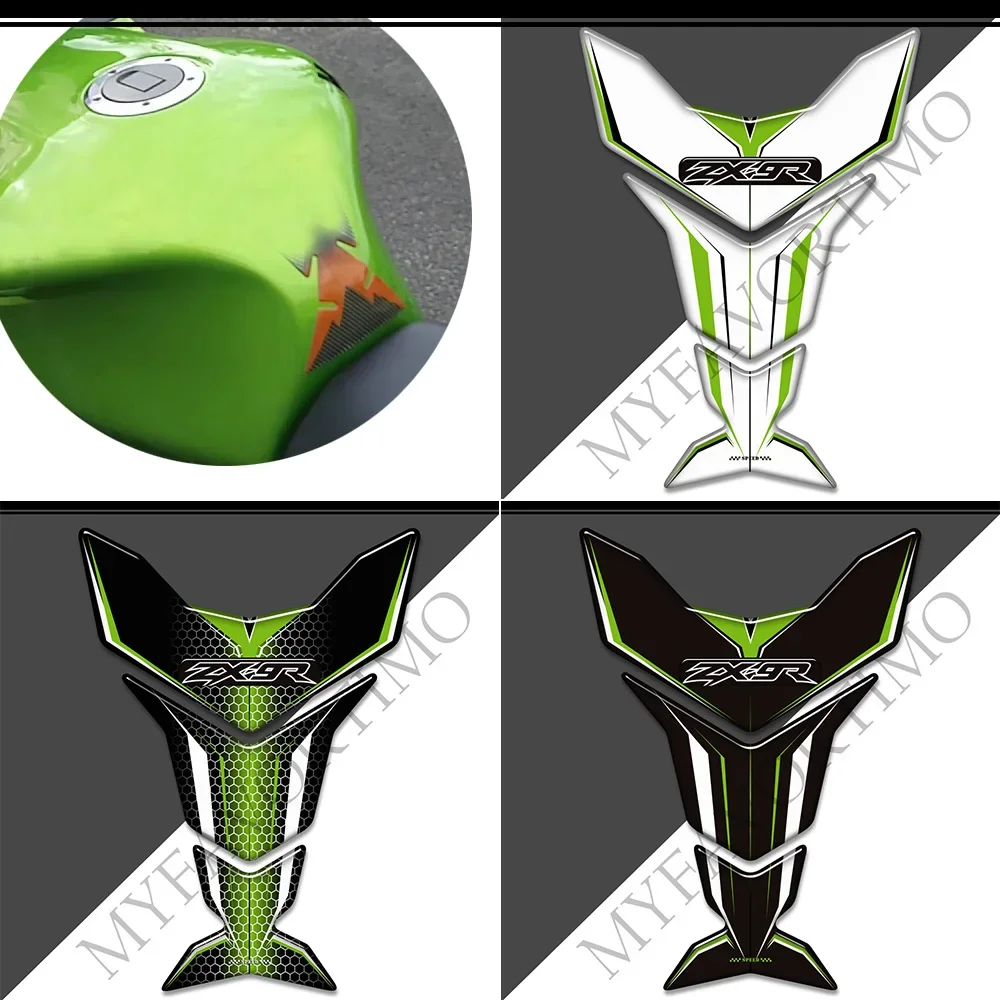 For Kawasaki Ninja ZX9R ZX 9R ZX-9R TankPad Emblem Logo Motorcycle Tank Pad 3D Stickers Decals Protector Gas Fuel Oil Kit Knee