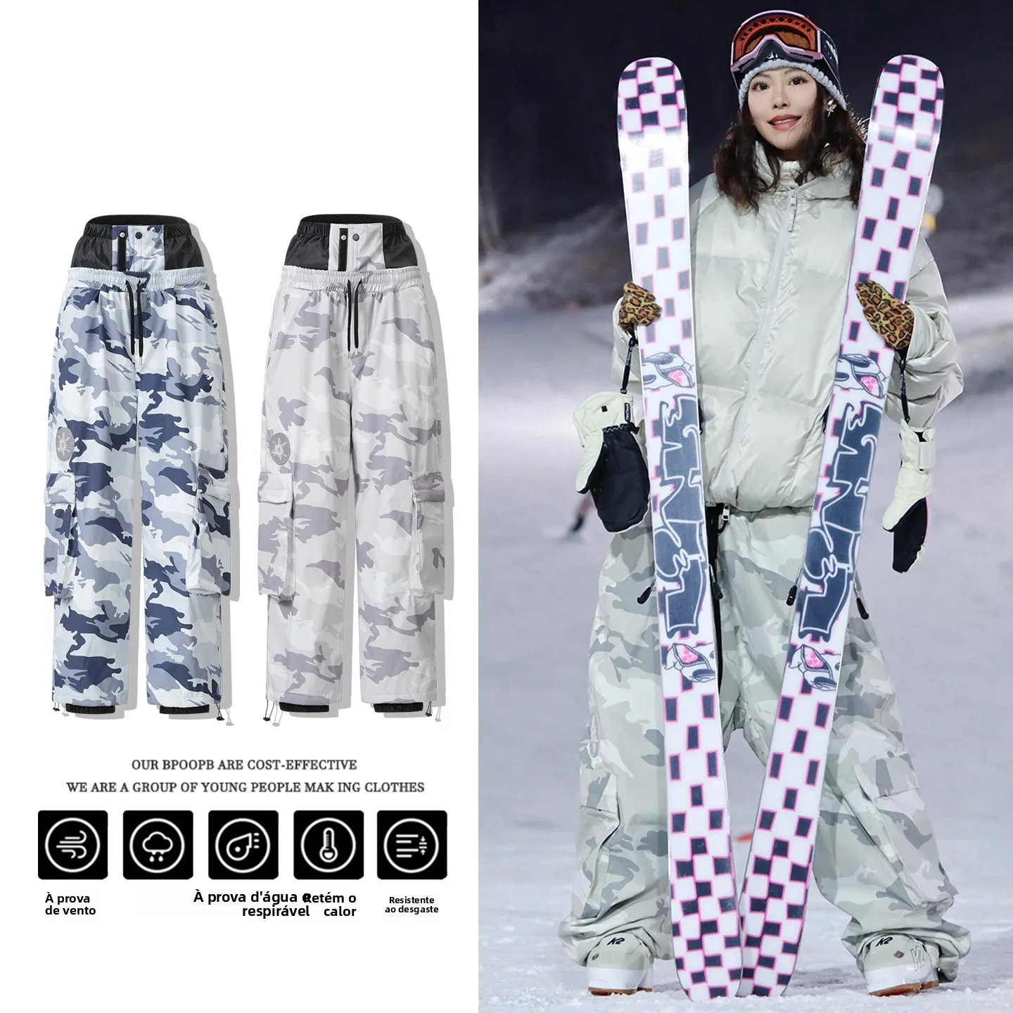 camouflage-ski-suit-set-men-women-single-double-board-waterproof-windproof-fleece-warm-wear-resistant-ski-clothes-pants