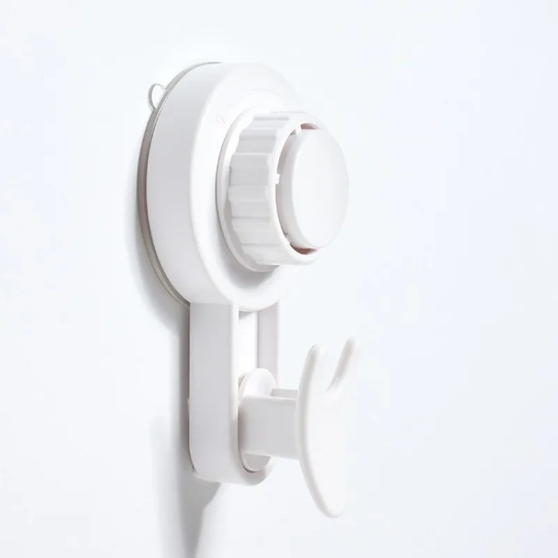 Plastic Wall Hook Powerful Suction Cup Vacuum Single Hook Traceless Clothes Hanging Hook for Kitchen Wall Storage for Hanging