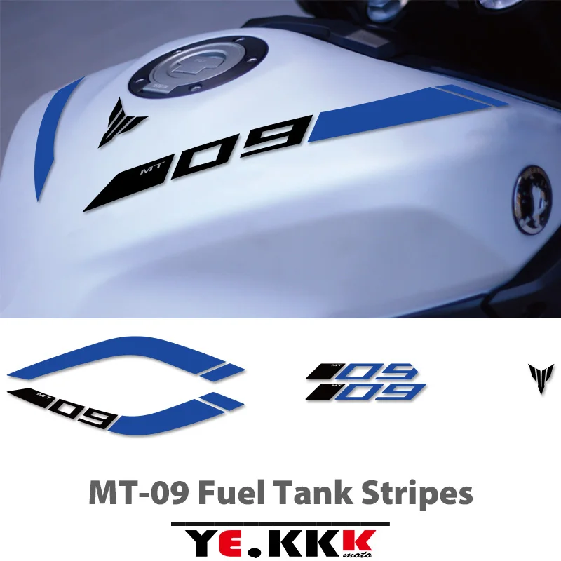 

Reflective Vinyl Motorcycle Stickers Tank Decals Logo For YAMAHA MT09 MT 09 FZ09 FZ 09 14-22 2019 2020 2021