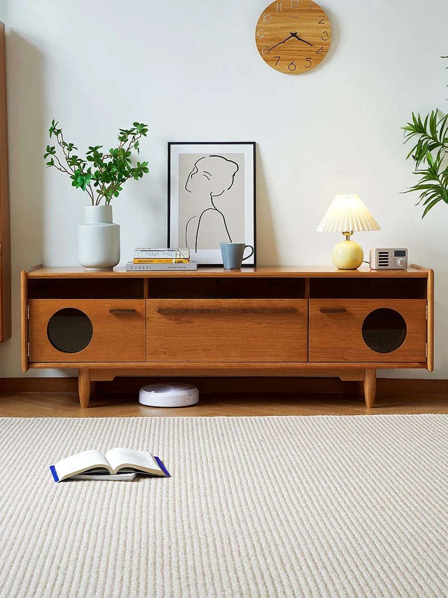 

Журнальный столик из массива дерева, шкаф для телевизора, комбинированный шкафчик для хранения вещей