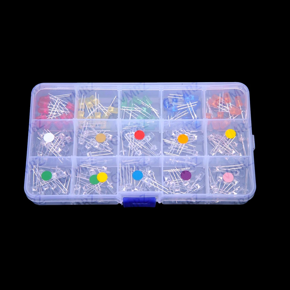 15-valores-​-​-caixa-de-componentes-com-10-ou-150-leds-de-5mm-diodos-emissores-de-luz-nas-cores-vermelho-laranja-verde-azul-branco-roxo-amarelo-rosa