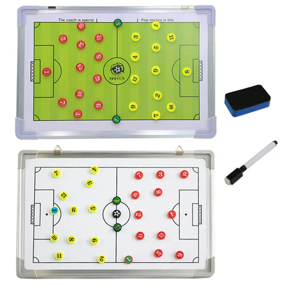 

Magnetic Erasable Board Professional Soccer Coaching Scoreboard Set with Erasable Pen Board Ideal for Football