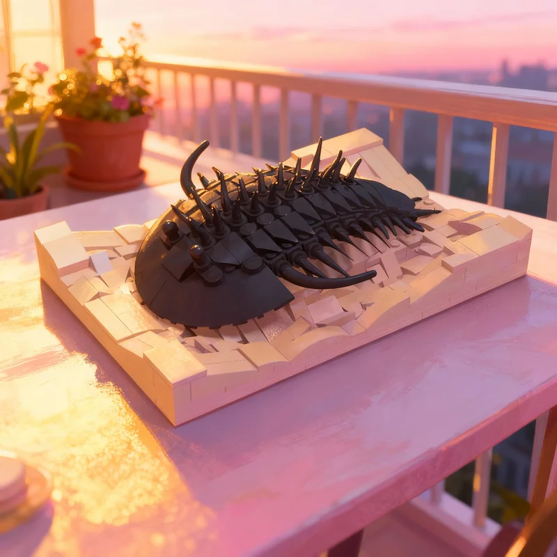 

410pcs MOC Articulated Trilobite Fossil Creator Model Building Blocks Construction DIY Toy Christmas Gifts Creative Idea Brick