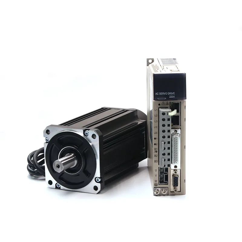 Siheng Motor Factory CE Quality AC Servo Motor with Driver 750W 3000Rpm 80mm 2.39Nm 220VAC Servo Driver Motor of CNC KITS