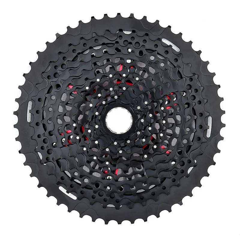 Road Bike Flywheel 12-Speed 9-50T Large Tooth Integrated Hollow Aluminum Alloy Bracket