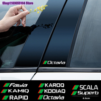 4pcs Car body sticker For Skoda Kamiq Octavia Kodiaq Rapid Superb Fabia Karoq Scala 1 2 3 a5 a7 RS MK1 MK2 MK3