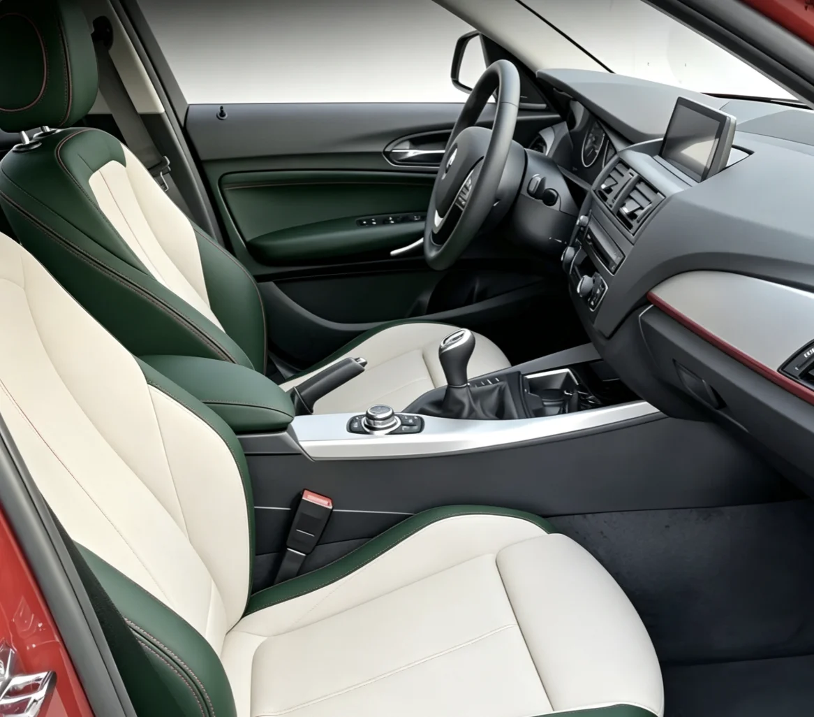 Für BMW F20 2012~2018 Maßgefertigte Autositzbezüge Luxuriöses Nappaleder 100% Passgenau Innenausstattung 360 ° Vollständige Abdeckung – Detail 4