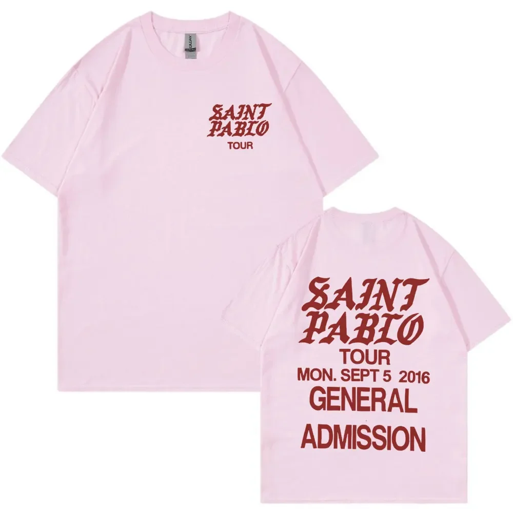 Rapper Kanye West The Same Kind T Shirt Saint Pablo Tour Letters Print T Shirt Men Women Hip Hop Vintage Short Sleeve T-shirts